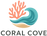 A logo for a brand named CORAL COVE